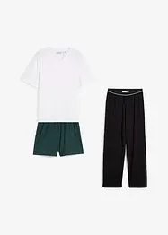 Pigiama con maglia e due pezzi sotto  (set 3 pezzi), bonprix