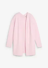 Felpa con zip lunga in misto cotone morbido, bonprix