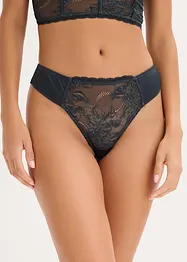 Perizoma con fine pizzo ed effetto lucido, bonprix