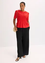 Maglia con lavorazione smock, bonprix