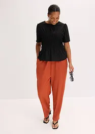 Maglia con lavorazione smock, bonprix