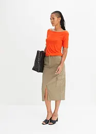 Maglia con spalle scoperte in misto viscosa, bonprix