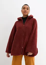 Giacca in pile teddy con spacchi laterali, bonprix
