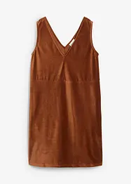Abito salopette in jersey di velluto, bonprix