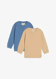 Felpa in misto cotone morbido (pacco da 2), bonprix
