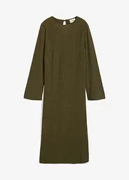 Abito midi in crinkle strutturato, bonprix