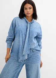 Camicia di jeans con fiocco, bonprix