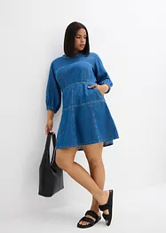 Abito di jeans con maniche a palloncino, bonprix