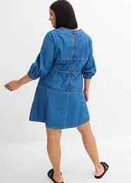 Abito di jeans con maniche a palloncino, bonprix