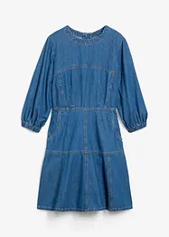 Abito di jeans con maniche a palloncino, bonprix