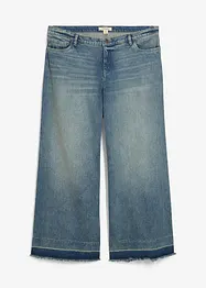 Jeans wide leg, vita media, bonprix
