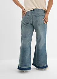 Jeans wide leg, vita media, bonprix