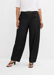 Jeans barrel con cintura, vita media, bonprix