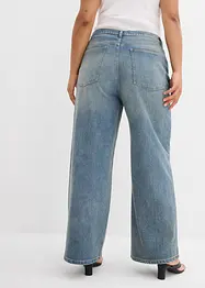 Jeans wide leg, vita alta, bonprix