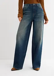 Jeans wide leg, vita alta, bonprix