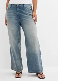 Jeans wide leg, vita alta, bonprix