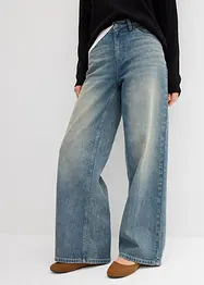 Jeans wide leg, vita alta, bonprix