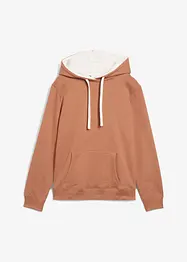 Felpa con cappuccio in puro cotone biologico, bonprix