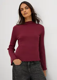 Maglia a costine in puro cotone, bonprix