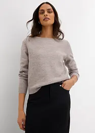 Maglione con scollo a barca, bonprix