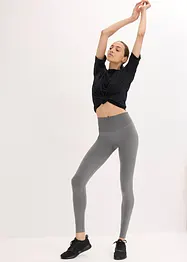 Leggings sportivi senza cuciture, arricciati dietro, bonprix