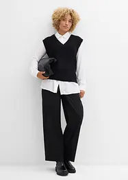 Pantaloni a palazzo in simil lana, bonprix