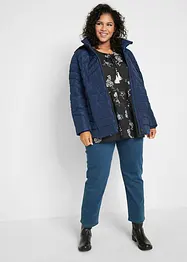 Giacca trapuntata leggera con cappuccio rimovibile, bonprix