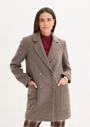 Cappotto corto in simil lana, bonprix
