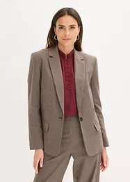 Blazer oversize a quadri, bonprix