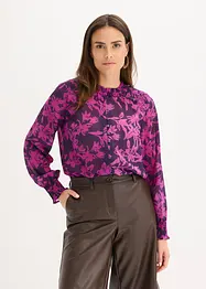 Camicetta di chiffon con dettagli smock, bonprix