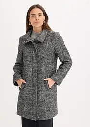 Cappotto corto da mezza stagione in simil lana, bonprix