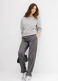 Felpa oversize con strass, bonprix