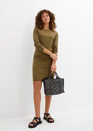 Abito in jersey aderente (pacco da 2), bonprix