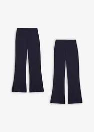 Pantaloni svasati  con spacchi in misto cotone biologico, bonprix