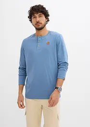 Maglia serafino a maniche lunghe (pacco da 2) in puro cotone biologico, bonprix