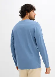 Maglia serafino a maniche lunghe (pacco da 2) in puro cotone biologico, bonprix