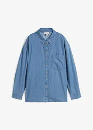 Camicia in jeans oversize in cotone biologico, bonprix