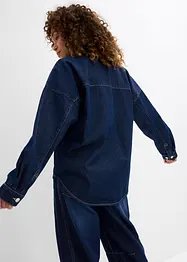Giacca-camicia oversize in jeans di cotone biologico, bonprix