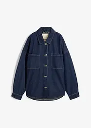 Giacca-camicia oversize in jeans di cotone biologico, bonprix