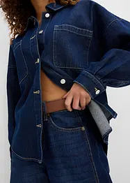Giacca-camicia oversize in jeans di cotone biologico, bonprix