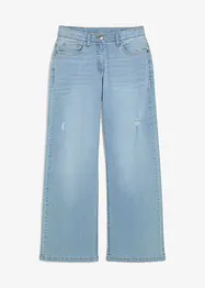 Jeans wide leg, vita media, bonprix