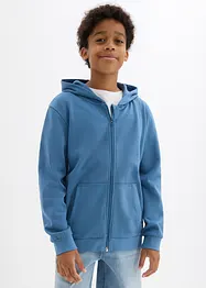 Felpa con zip e cappuccio, bonprix