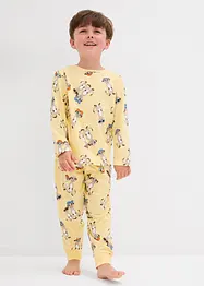 Pigiama in puro cotone biologico (set 4 pezzi), bonprix