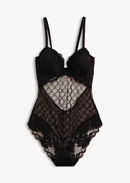 Body con mesh decorativo, bonprix