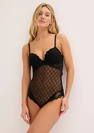Body con mesh decorativo, bonprix