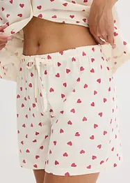 Pigiama estivo oversize in filato fiammato, bonprix