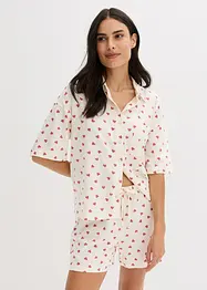 Pigiama estivo oversize in filato fiammato, bonprix