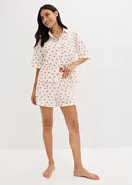 Pigiama estivo oversize in filato fiammato, bonprix