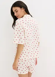 Pigiama estivo oversize in filato fiammato, bonprix