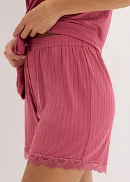 Pigiama estivo in jersey pointelle morbido, bonprix